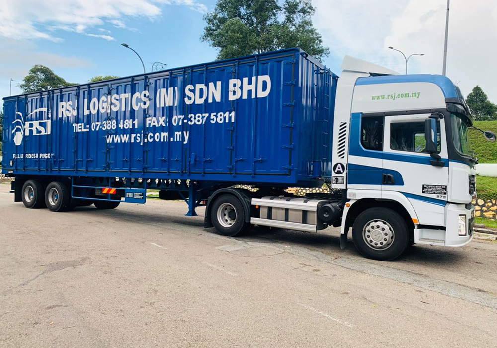RSJ Logistics 41 feet enclosed box trailer with air ride suspension